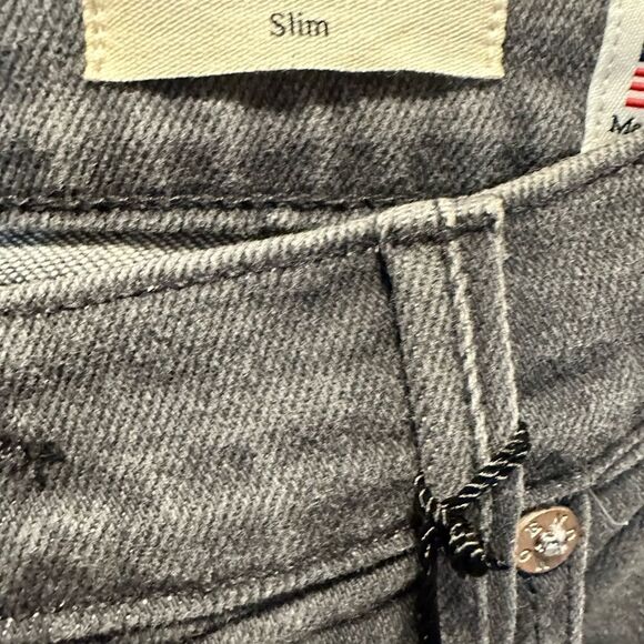 NWT NOEND Denim Men’s Charcoal Harrison Skinny Stretch Denim Jeans - Size 36 - Picture 10 of 13